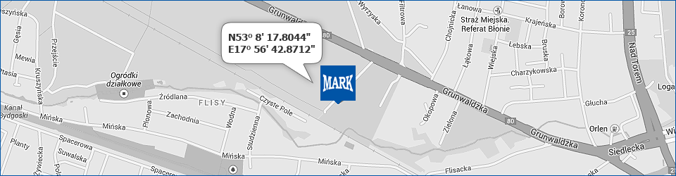 Mapa dojazdu do firmy MARK S.C.